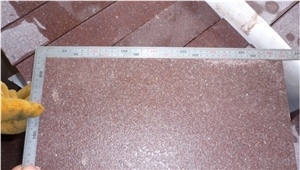 G666 Shouning Red Porphyry Flooring/Paving Chinese Red Granite Tiles, Cube/Cobble Stone