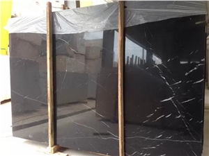 Hot Sale Chinese Black Marquina Marble Slabs & Tiles, China Marquina Black Marble