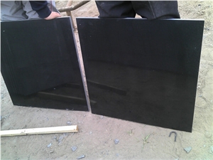 Natural Mongolia Black Granite Of Good Polishing Slabs & Tiles, China Absolute Black Granite Slabs & Tiles