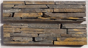 Rusty Slate Cultured Stone Drain Board, China Ledge Stone Veneers, Wall Cladding Panel