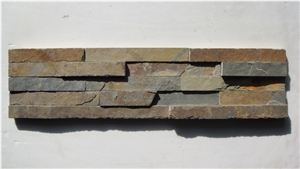 Rusty Slate Cultured Stone Veneers,Ledge Stone Panels, Stacked Wall Cladding Tiles