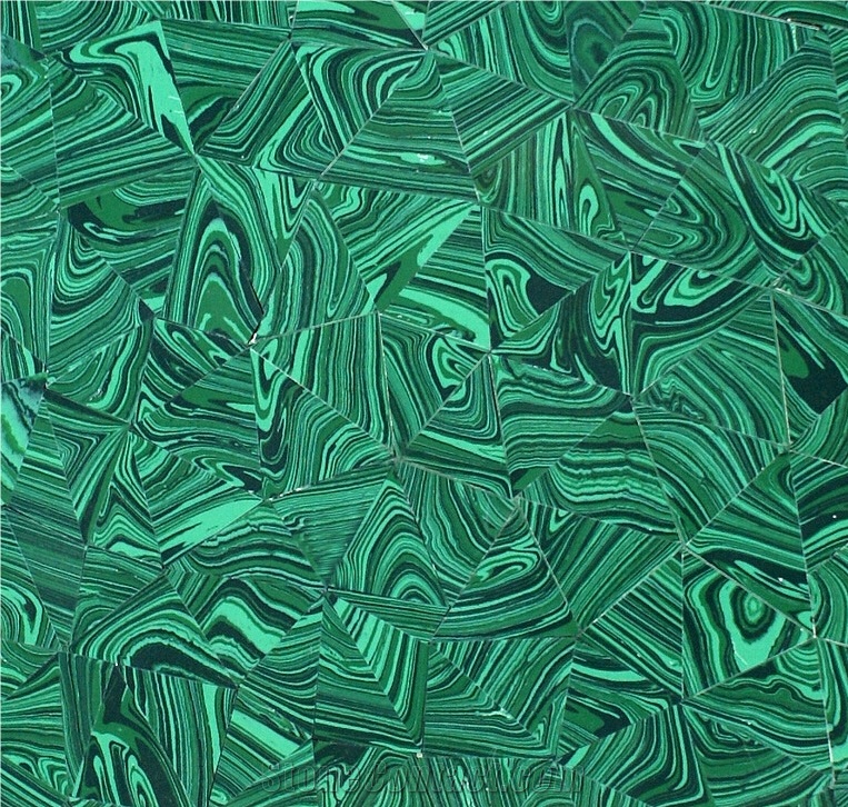 Translucent Green Malachite Semiprecious Stone