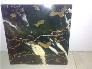 Black and Gold Marble Block, Afghanistan Black Marble