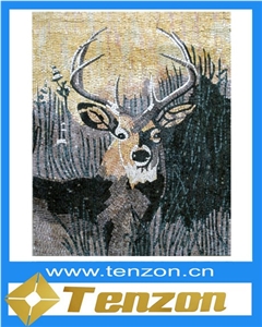 Elk Picture Stone Art
