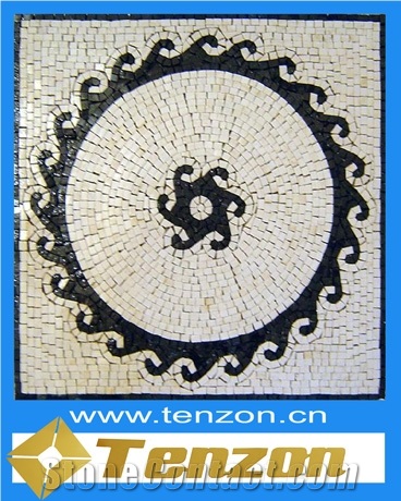 Wheel Type Marble Mosaic Medallion