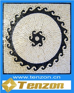 Wheel Type Marble Mosaic Medallion