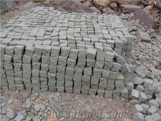 Green Sandstone Natural Face Pavers,Green Splitface Pavers