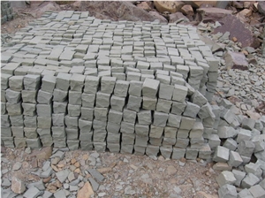 Green Sandstone Natural Face Pavers,Green Splitface Pavers
