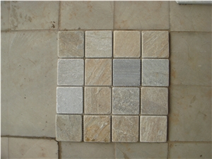 P014 Slate Mosaic Pattern, Beige Slate Mosaic Pattern