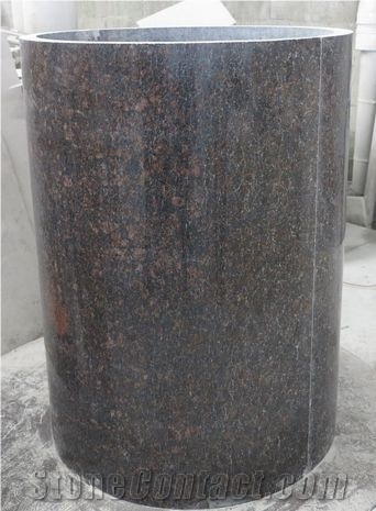 Tan brown granite column