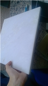 White Marble with Ceramic Backing, Laminated Tiles