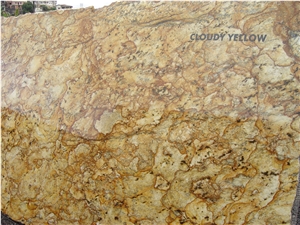 Brazil Cloudy Yellow Granite Slabs