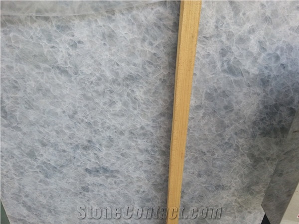 Ice Blue Floral Marble Slab and Tile