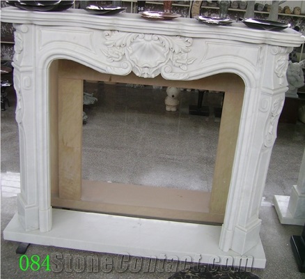Indoor electric White Marble  fireplace without remote countrol