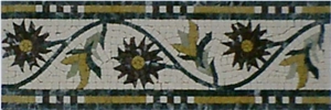 Marble Mosaic Border and Moulding,Mosaic Skirting Tile