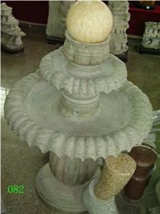 Natural Granite Stone Fountain,Granite Rolling Sphere Water Fountain