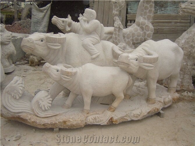 Natural Stone Animal Sculpture, Granite Animal Statues