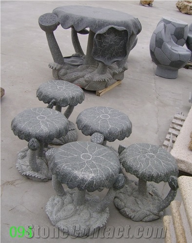 Natural Stone Granite flower Chair
