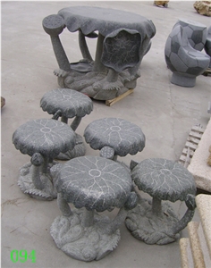 Natural Stone Granite flower Chair