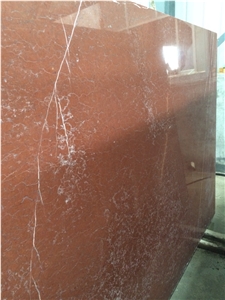 Polished China Coral Red Marble Big Slab, Chinese Red Marble Slab & Tile