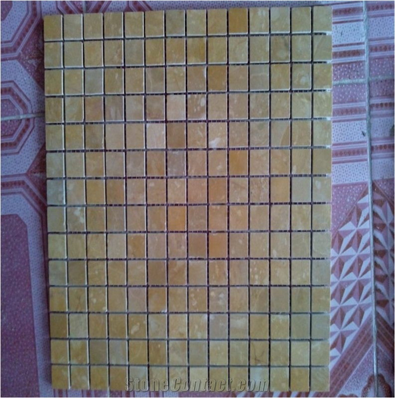 Polished Imperial Gold Mosaic Tile  