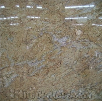 Polished Madura Gold Granite , India Yellow Granite Slab & Tile
