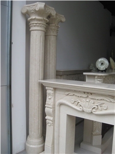 Royal Botticino Beige Marble Roman Hollow Column