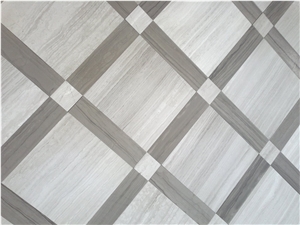 Wood White Marble Mosaic Tile for Walling