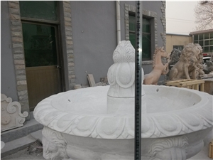 White Marble Fountain,Garden Founatin,Sculptured Water Fountain