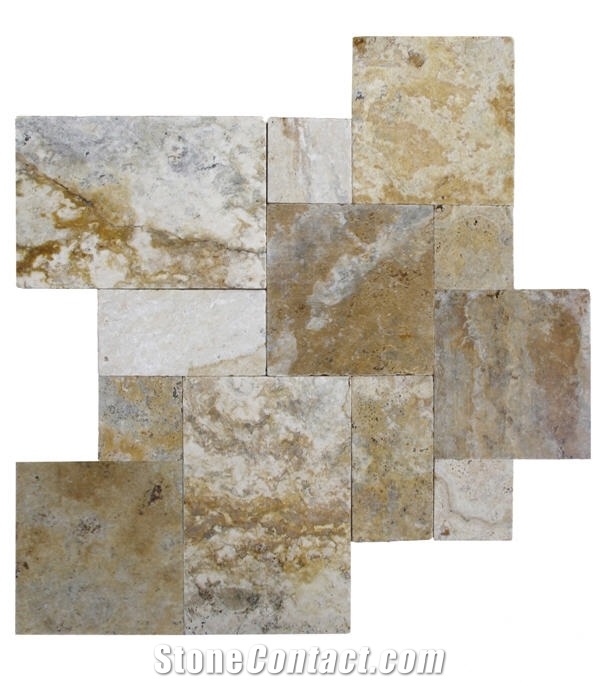 Tuscany Porcini Versailles Pattern Pavers-1.18" Thickness