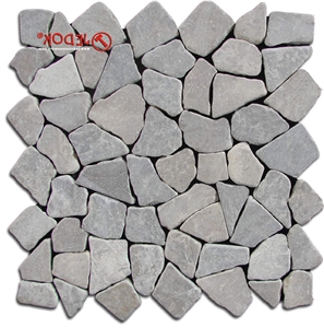 Marble Mosaic Connecting - Light Grey