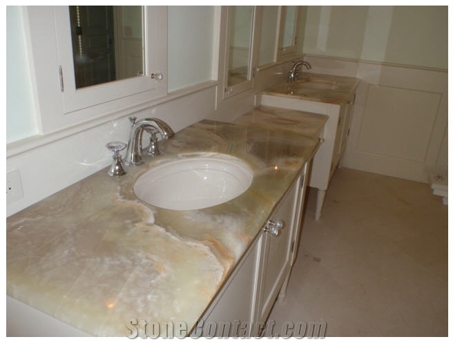 Light Green Onyx Bathroom Tops From United States Stonecontact