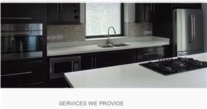 White Solid Surface Countertop, Cabinets, Kitchen Floors, Kitchen Design