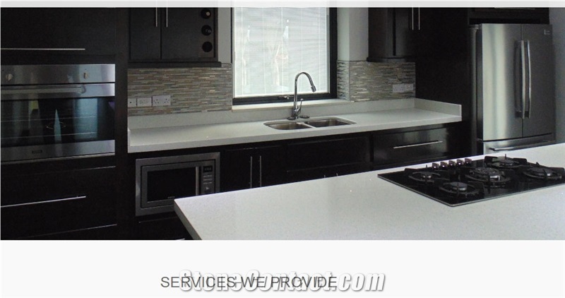 White Solid Surface Countertop, Cabinets, Kitchen Floors, Kitchen Design