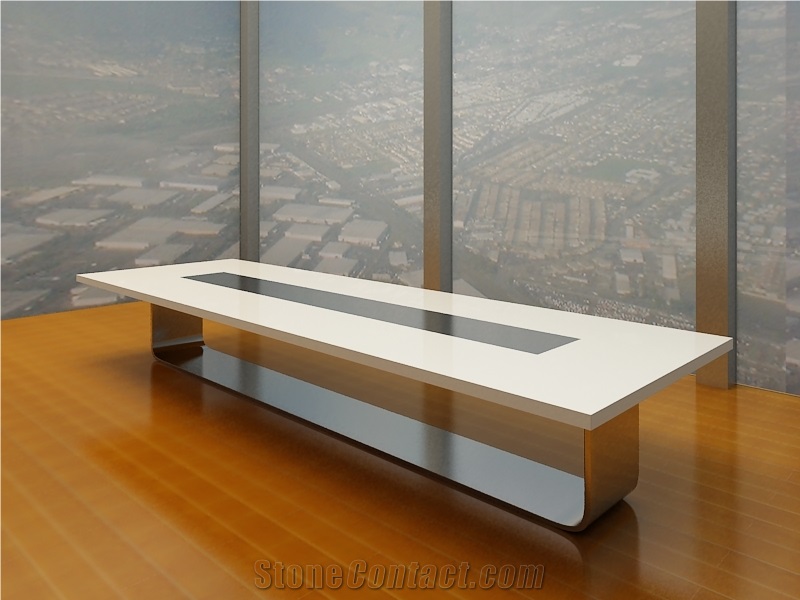 White Meeting Table for Boardroom