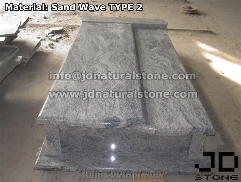 New Material Poland Tombstone, Sand Wave Polish Tombstone for Sale (2014 New !)