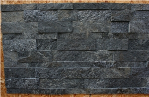 Black Andesite Wall Cladding Panel, China Black Andesite Wall Cladding
