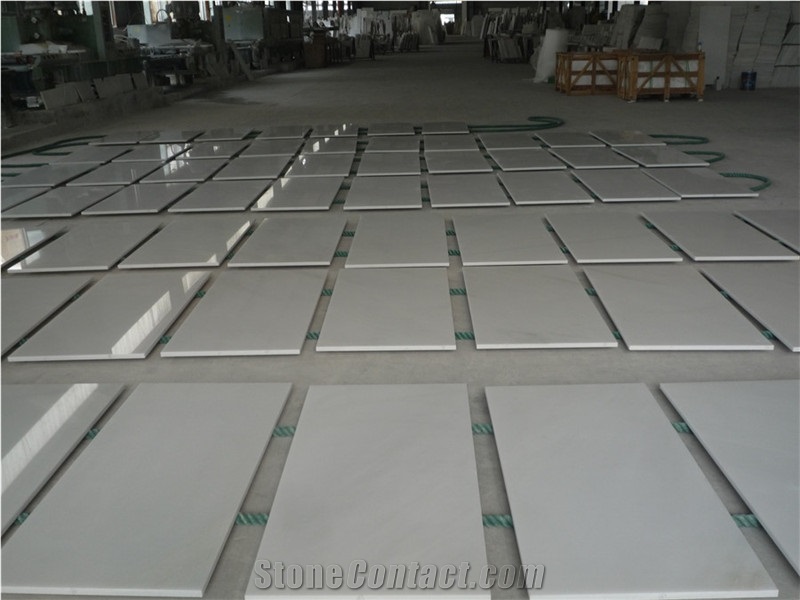 China White Jade Marble Cut-To-Size Floor and Wall Tile