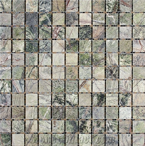 Rain Forest Green Marble Mosaic