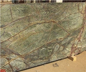 Rain Forest Green Marble Slabs&Tiles, India Green Marble