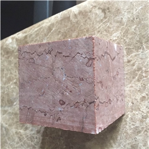 China Rojo Alicante Marble, Rosso Alicante Marble Cube Stone