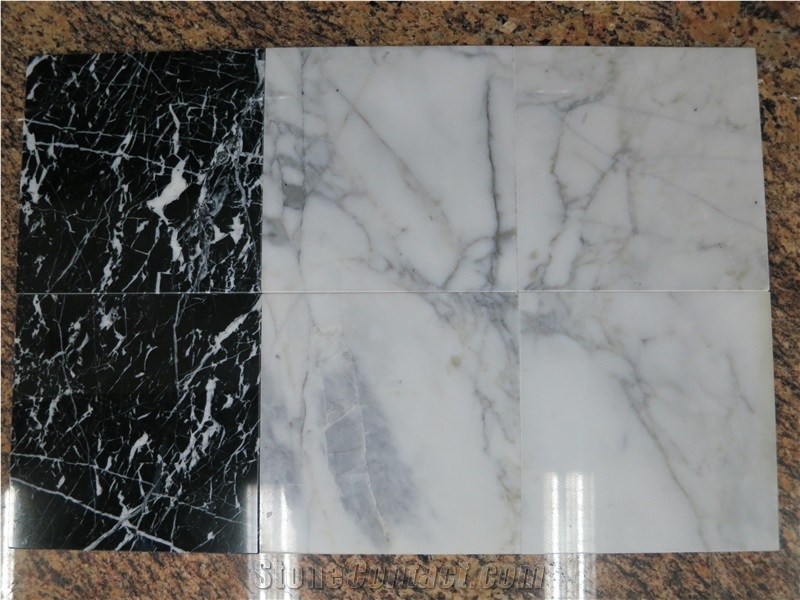 Chinese Arabescato Marble Slabs & Tiles, China White Marble