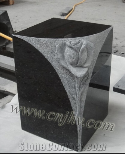 Shanxi Black Granite Plaque, Granit Jh4010 Tombstone & Monument