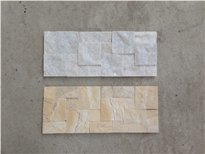 Combination Wall Panel Slabs & Tiles, Viet Nam Yellow Marble Pattern Tiles