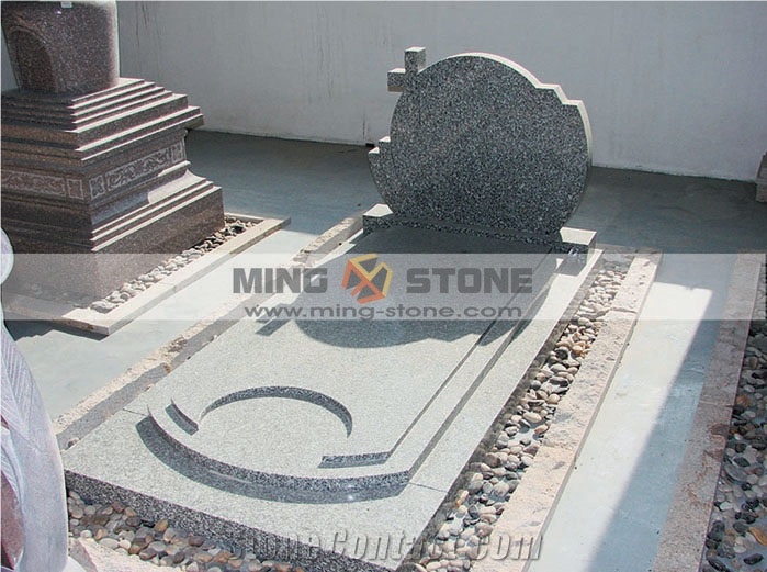 Cross Shaped Western Style Granite Monument