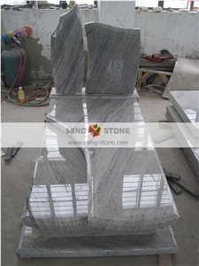Viscont White Granite Monument, Popular Granite Monument, White Granite with Veins Monument