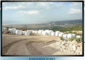 Noble Beige Marble, Burdur Beige Marble Blocks Form Own Quarry
