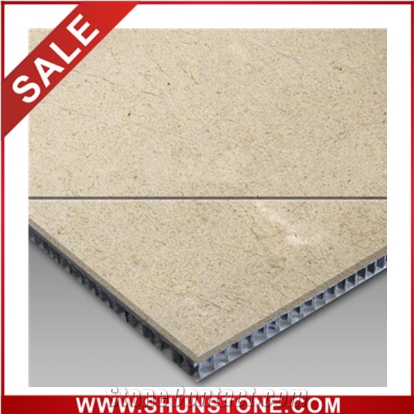 bianco botticino aluminium honey comb compound panel&marble composite tile