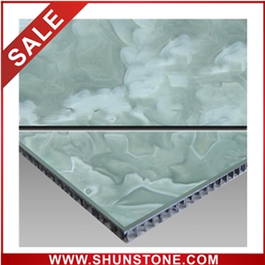 blue onyx aluminium honey comb compound panel&onyx  composite tile