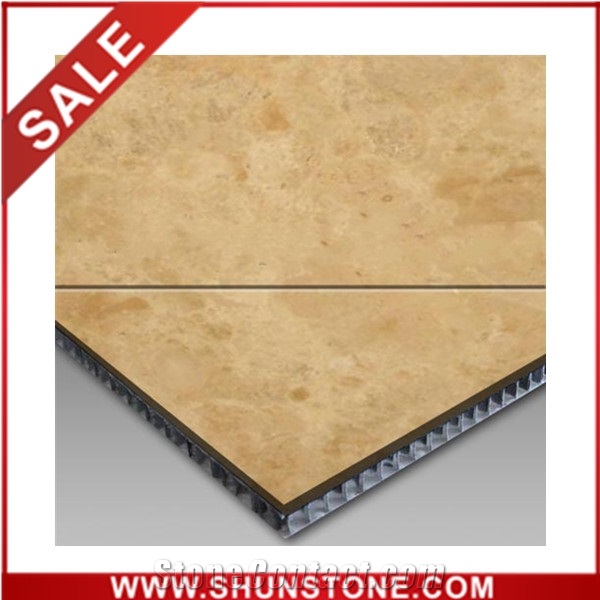 Borneo Beige Aluminium Honeycomb Panel, Marble Composite Tile